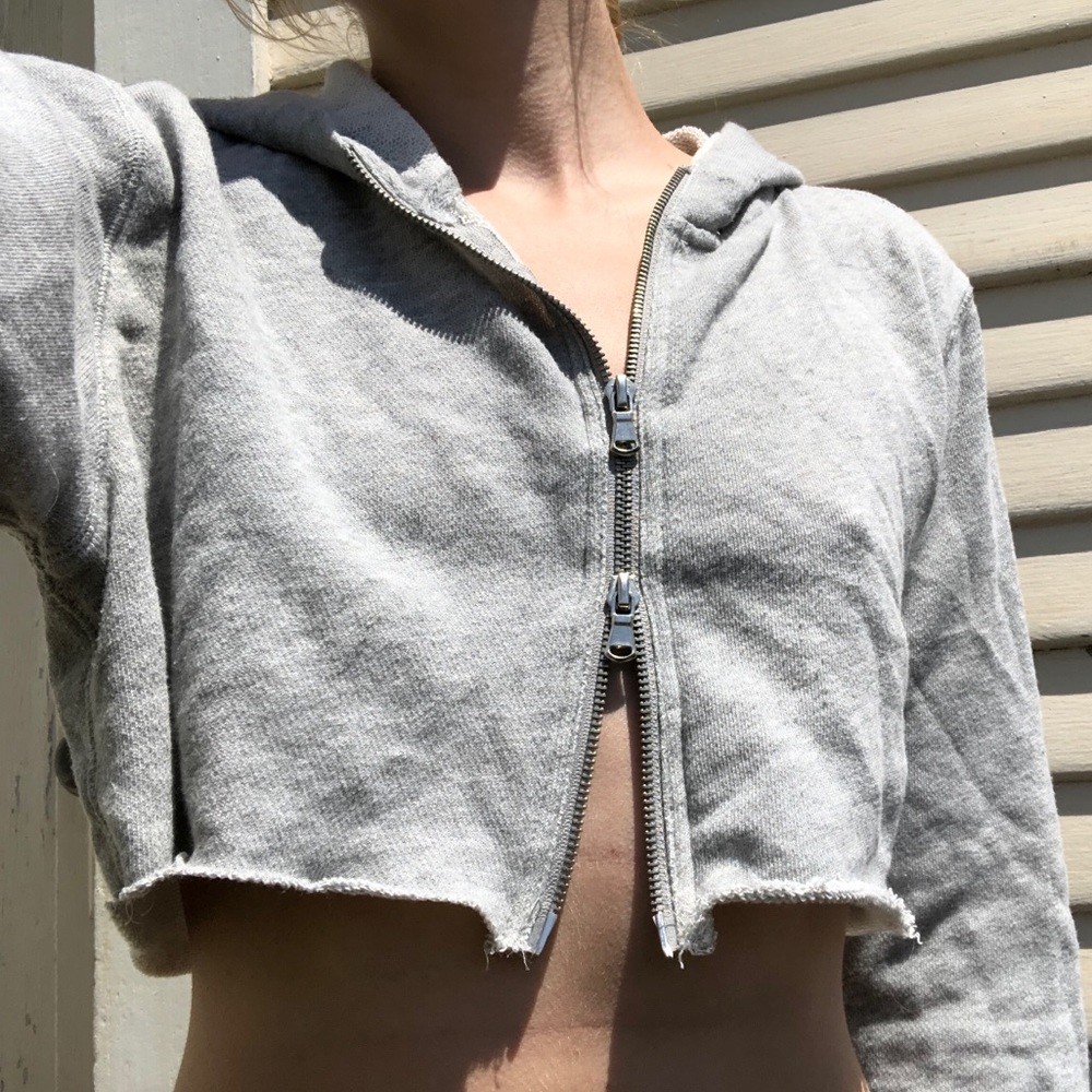 Cropped hoodie